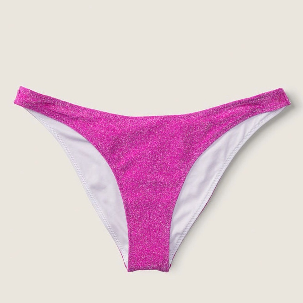 NWT Victoria’s Secret PINK Shimmer Brazilian Bikini Bottom, Medium (M)